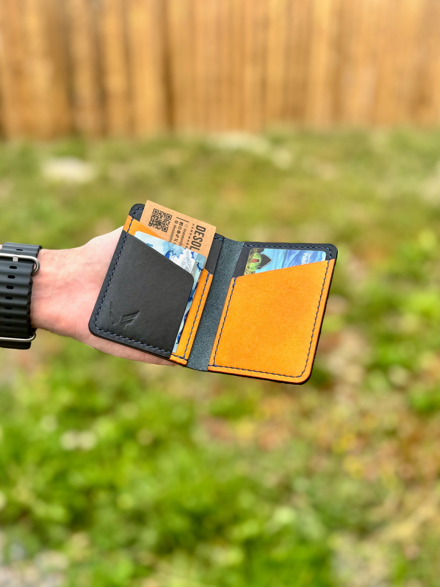 Origin Wallet - Navy & Yellow
